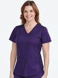 7459 V-NECK SHIRTTAIL TOP